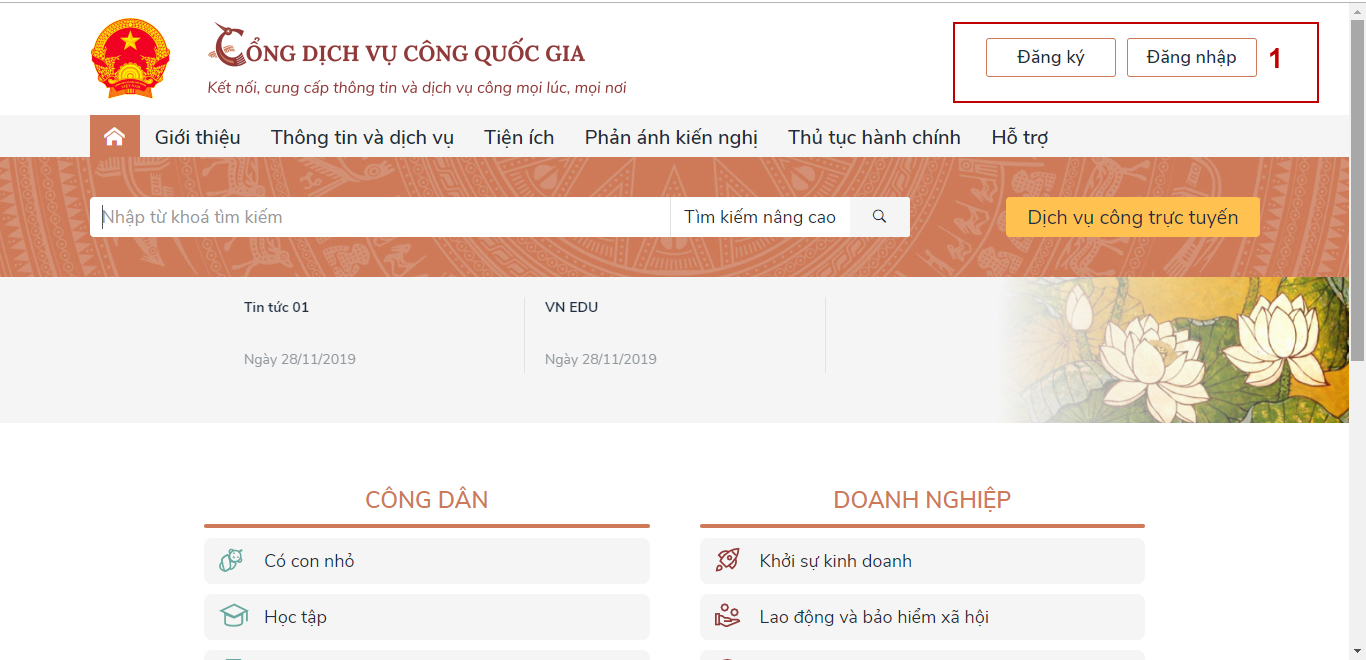 Tầm quan trọng của DVC trực tuyến và hướng dẫn đăng ký tài khoản trên Cổng dịch vụ công Quốc gia